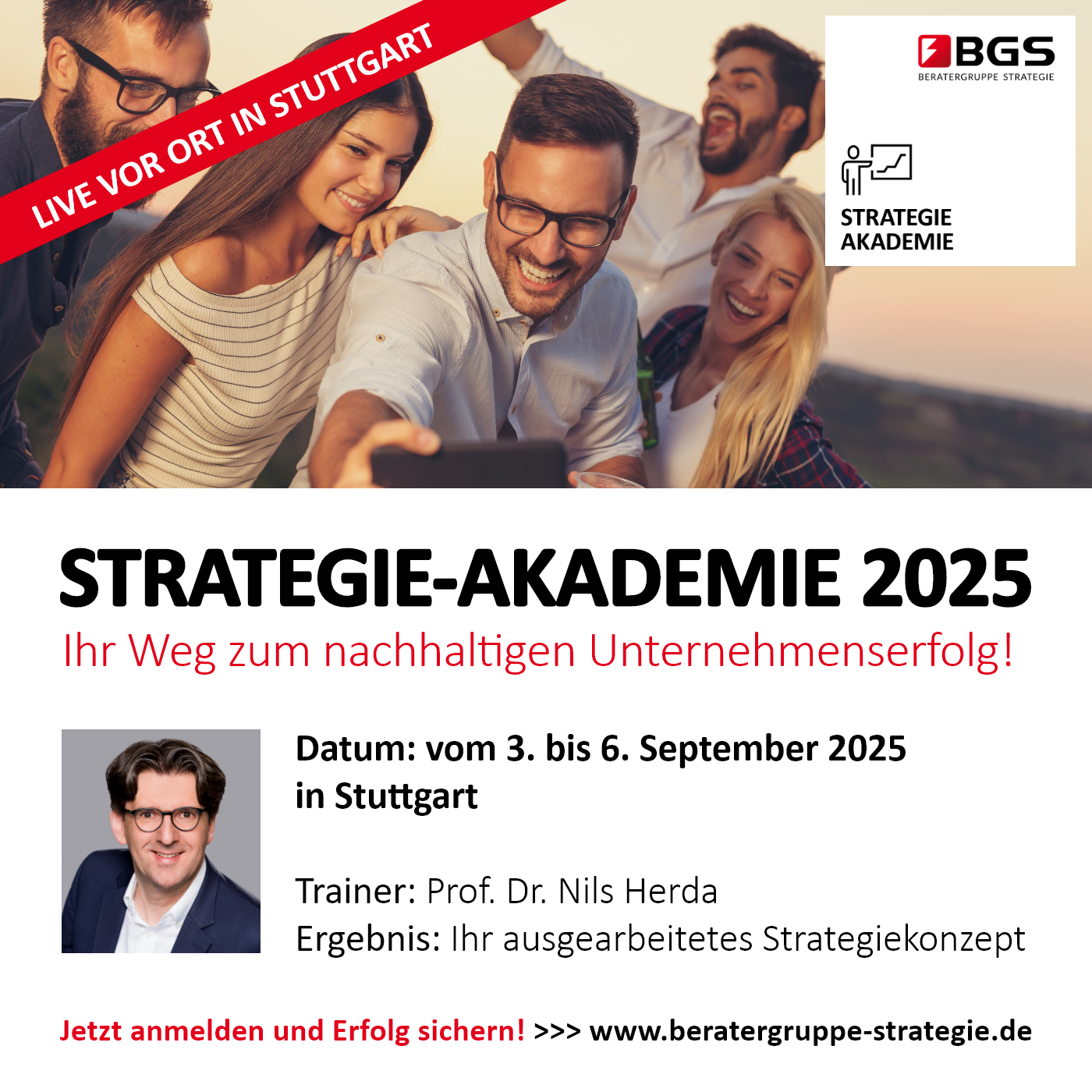 Strategie Akademie 03. - 06.09.2025 in Stuttgart